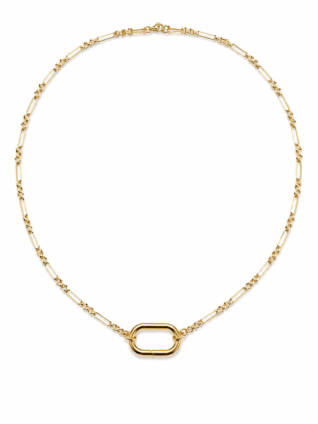 The Classic Carabiner Necklace- Dainty