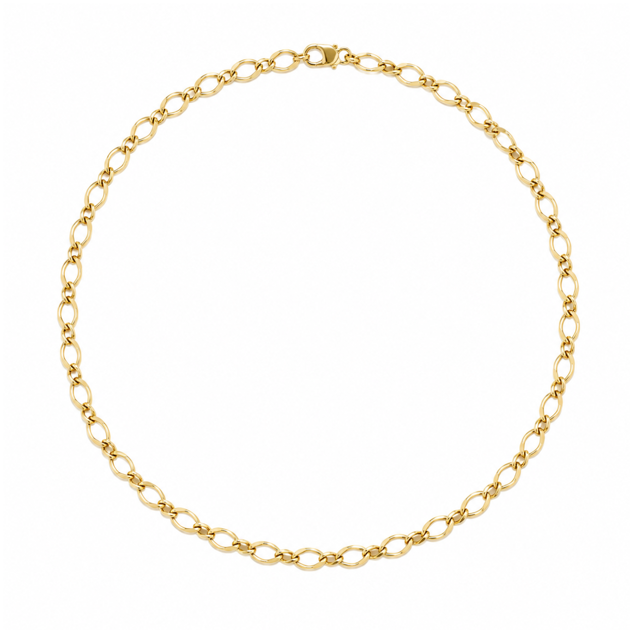 Large Oval Twist Bracelet: SS
