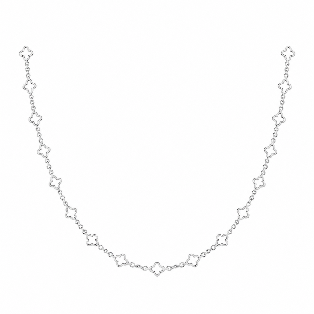 Silver Clover Necklace: SS