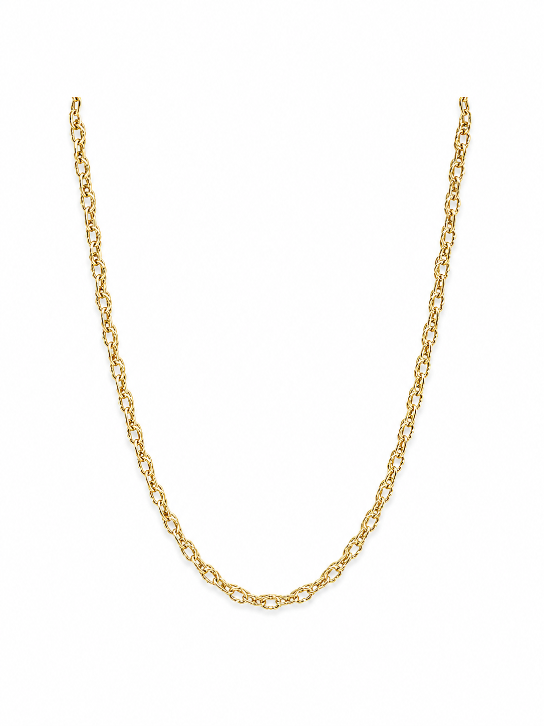 Dainty Textured Rolo Necklace BR